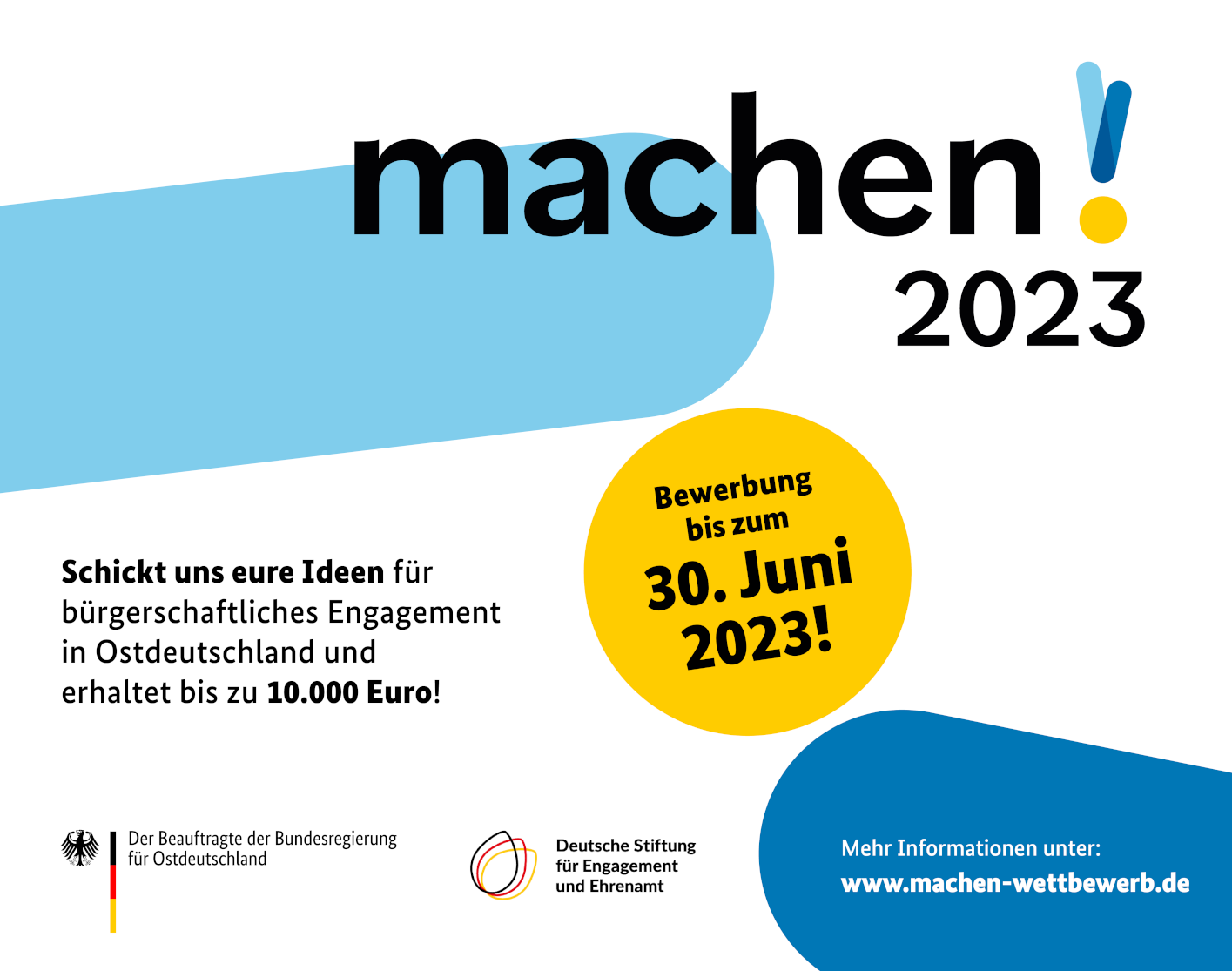MACHEN!2023: Engagement-Wettbewerb für Ostdeutschland
